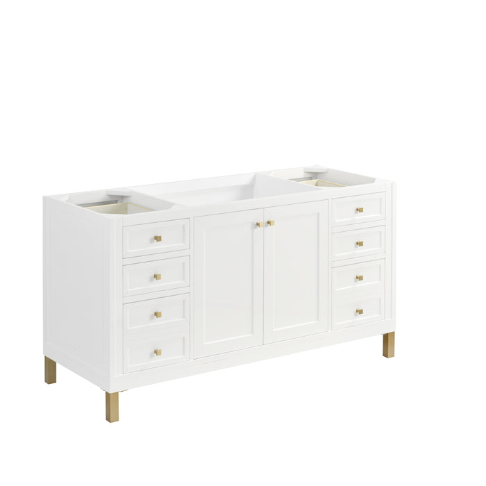 Chicago 60" Single Vanity, Glossy White