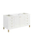 Chicago 60" Single Vanity, Glossy White
