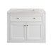Chicago 36" Single Vanity, Glossy White, w/ 3 CM Eternal Jasmine Pearl Silestone® Top
