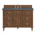 Lorelai 48" Single Vanity, Light Natural Oak w/ 3 CM White Zeus Silestone Top