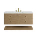 Allamari 48" Single Vanity, Dune Mist w/ 3 CM Siberian Silestone Top