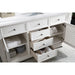 James Martin Vanities Savannah 60" Bright White Single Vanity