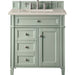 Brittany 30" Single Vanity, Sage Green, w/ 3 CM Siberian Silestone Top