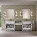 James Martin Vanities Bellshire 96" Dual Vanity Set with 24" Make-Up Counter