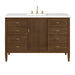 Myrrin 48" Single Vanity, Carbon Oak, w/ 3 CM Phantome Eclos Top