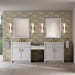 James Martin Vanities Bellshire 96" Dual Vanity Set with 24" Make-Up Counter