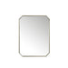Rohe 30" Octagonal Mirror, Champagne Brass