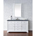 James Martin Vanities Savannah 60" Bright White Single Vanity