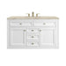 Chicago 48" Single Vanity, Walnut Whisper, w/ 3 CM White Zeus Silestone® Top