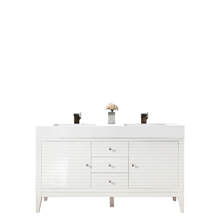 James Martin Vanities Linear 59" Double Bathroom Vanity