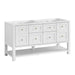 Breckenridge 60" Double Vanity, Light Natural Oak, w/ 3 CM Parisien Bleu Quartz Top