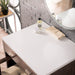 James Martin Addison 30" Countertop Unit in Mid-Century Acacia, shown in a bathroom setting
