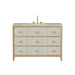 Celeste 48" Single Vanity, Sunwashed Oak with Embossed Shagreen, w/ 3 CM Tajnar Eclos Top
