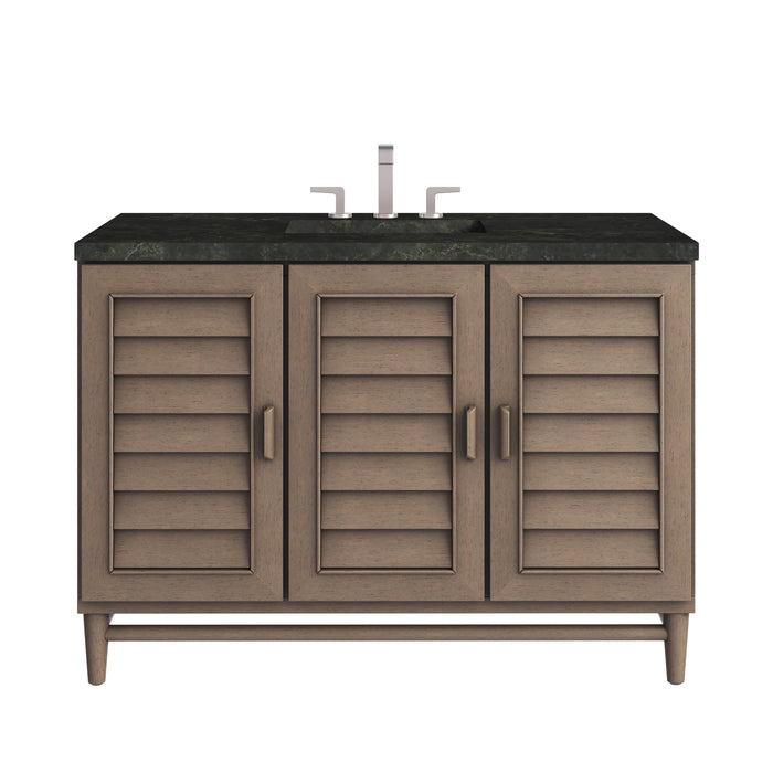 Portland 48" Single Vanity, Whitewashed Walnut, w/ 3 CM Phantome Eclos Top