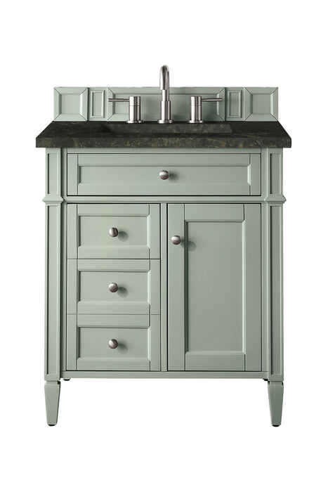 Brittany 30" Single Vanity, Sage Green, w/ 3 CM Phantome Eclos Top