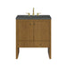 Hudson 30" Single Vanity, Honey Oak w/ 3 CM Parisien Bleu Silestone Top