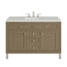 Chicago 48" Single Vanity, Smokey Celadon, w/ 3 CM Victorian Silver Silestone® Top
