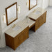 James Martin Vanities Bellshire 120" Dual Vanity Set with 24" Make-Up Counter