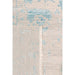 Pasargad Home Transitional Collection Hand Knotted Bsilk & Wool Area Rug, 9' 0" X 11'10", Silver/Aqua vase-4423 9x12