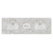 72" Double Top, 3 CM Victorian Silver Silestone w/ Sink & FreePower Wireless Charger (040)