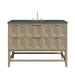 Emmeline 48" Single Vanity, Pebble Oak w/ 3 CM Parisien Bleu Silestone Top