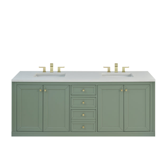 James Martin Vanities Chicago 72" Double Vanity