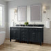 Brittany 72" Double Vanity Cabinet, Pecan