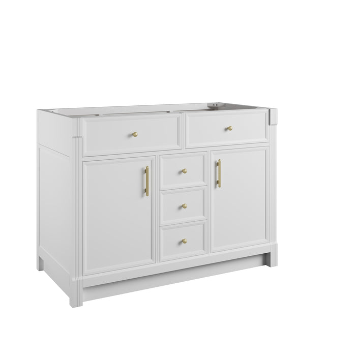 Bellshire 48" Single Vanity Cabinet, Bright White