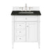 Brittany 30" Single Vanity in Bright White, w/ 3 CM Phantome Eclos Top