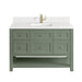 Breckenridge 48" Single Vanity, Light Natural Oak w/ 3 CM White Zeus Top