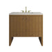 Hudson 36" Single Vanity, Honey Oak w/ 3 CM Siberian Silestone Top