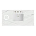 48" Single Top, 3 CM Ethereal Noctis Silestone w/ Sink & FreePower Wireless Charger