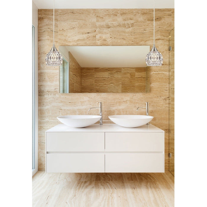 Kersey Satin Nickel Mini Pendant