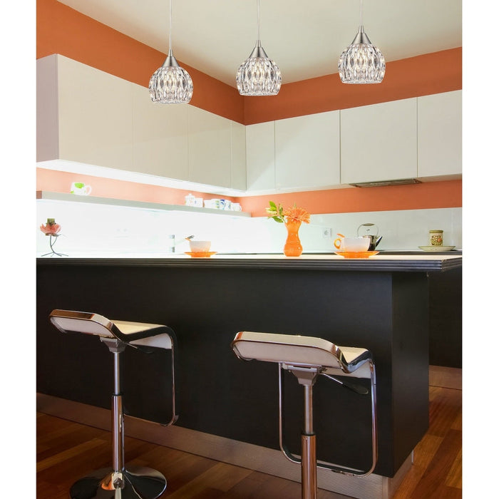 Kersey Satin Nickel Mini Pendant