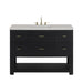 Lucian 48" Single Vanity, Carbon Oak, w/ 3 CM Siberian Silestone Widespread Top