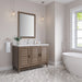 Portland 48" Single Vanity, Whitewashed Walnut, w/ 3 CM Tajnar Eclos Top w/FreePower Wireless Charger