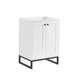 Chianti 24" Single Cabinet, Glossy White, Matte Black