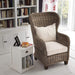 NovaSolo Wickerworks King Chair Natural Grey CR44