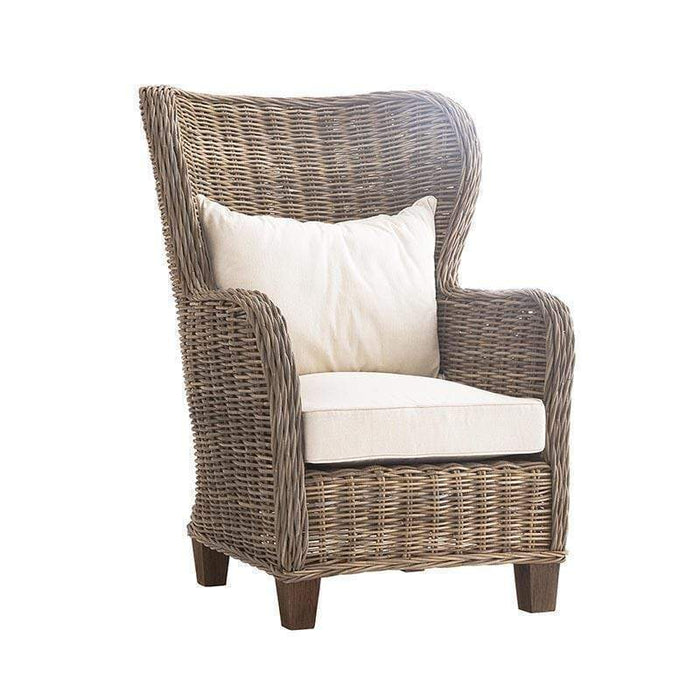 NovaSolo Wickerworks King Chair Natural Grey CR44