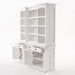 NovaSolo Halifax Kitchen Cabinet with Hutch 5 Doors 3 Drawers White BCA605