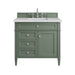 Brittany 36" Single Vanity, Smokey Celadon w/ 3 CM Ethereal Noctis Top