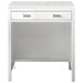 Addison 30" Countertop Unit, Glossy White w/ 3 CM Eternal Jasmine Pearl Silestone Top