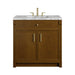 Bellshire 36" Single Vanity, Honey Oak w/ 3 CM Carrara Marble Top