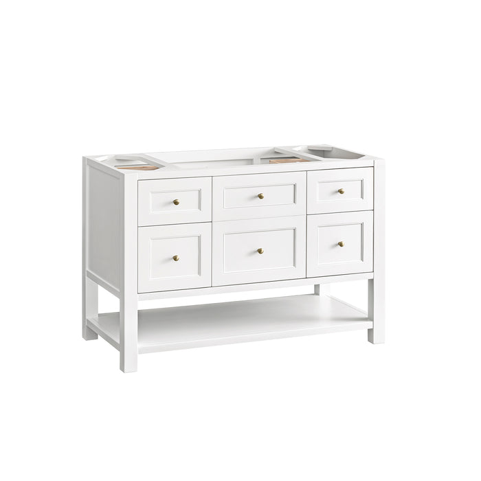 Breckenridge 48" Single Vanity, Light Natural Oak w/ 3 CM Parisien Bleu Top