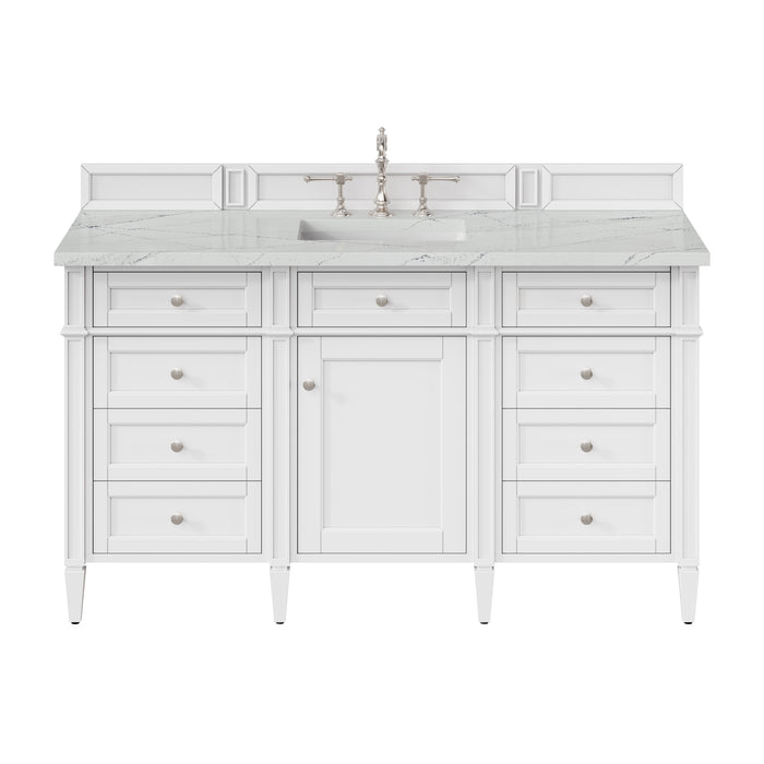 Brittany 60" Single Vanity, Victory Blue, w/ 3 CM Phantome Eclos Top