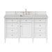 Brittany 60" Single Vanity, Victory Blue, w/ 3 CM Phantome Eclos Top
