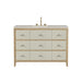 Celeste 48" Single Vanity, Sunwashed Oak with Embossed Shagreen, w/ 3 CM Siberian Silestone Top