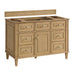 Lorelai 48" Single Vanity, Light Natural Oak w/ 3 CM Charcoal Soapstone Silestone Top