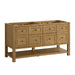 Breckenridge 60" Double Vanity, Light Natural Oak, w/ 3 CM Phantome Eclos Top