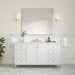 Chicago 60" Single Vanity, Walnut Whisper, w/ 3 CM Siberian Silestone Top